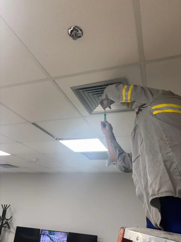 projeto de rede de dutos HVAC